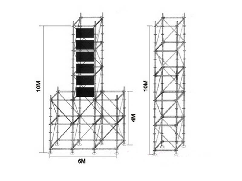 4x6x10m Layer Truss for Line Array Speaker, Max Loading 1500kg